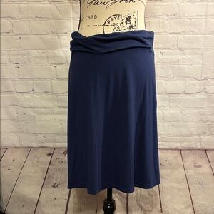 Elegant Navy Blue Women's Skirt